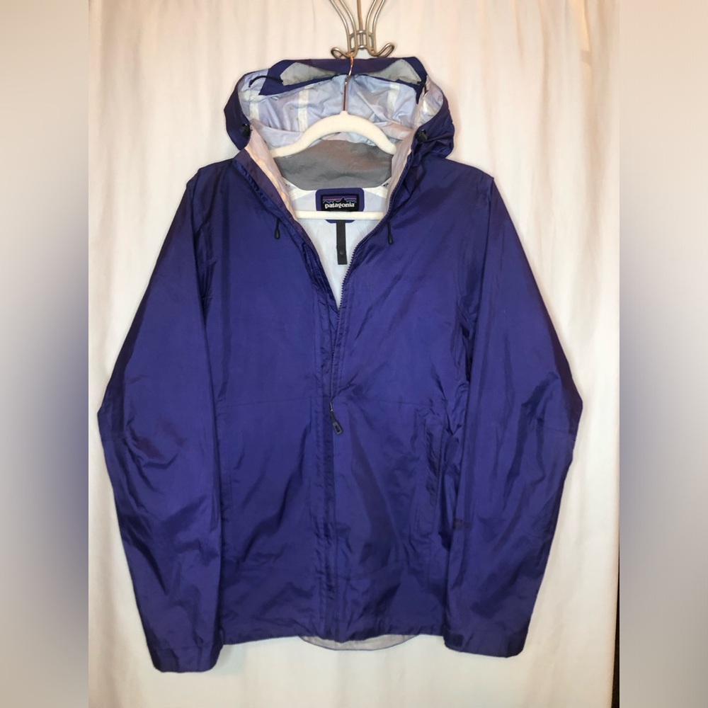 Purple & White Patagonia Windbreaker
